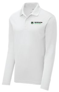 ST640LS-McNick Uniform Long Sleeve Polo - White